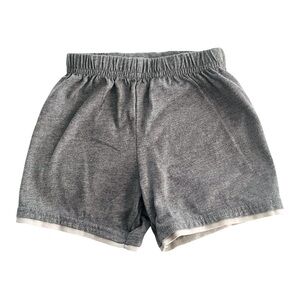 Garanimals casual play pull-on shorts 18 Months gray elastic waist white trim